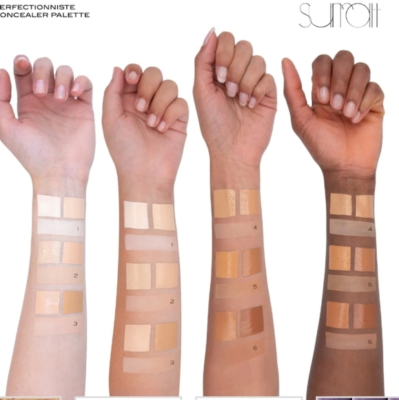 NIB $58 Surratt PERFECTIONNISTE CONCEALER PALETTE In Shade #6 Ligh Peach - Picture 3 of 5
